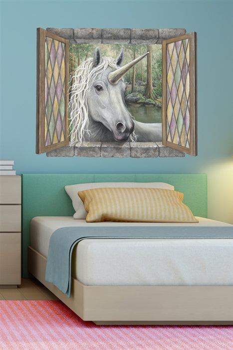 Unicorn Wall Decal (38 in. x 32 in.)