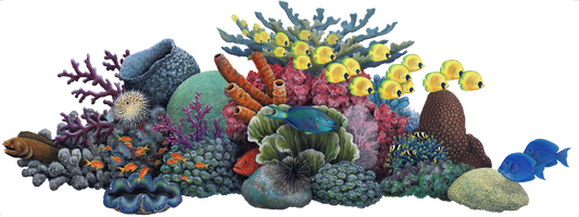 Coral Reef Wall Decal (84 in. x 34 in.)