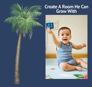Large Palm Tree Wall Decal (42 in. x 90 in.)