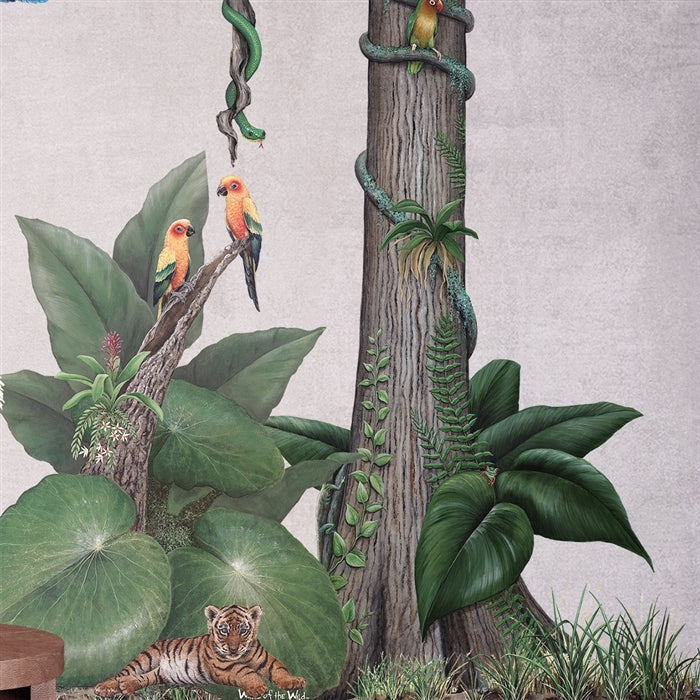 Rainforest Tree Wall Decal (35 in. x 96 in.)