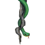 Load image into Gallery viewer, Green Snake on Vine Wall Decal (6 in. x 56 in.)
