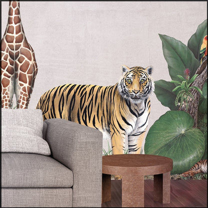 Tiger Wall Decal (38 in. X 32 in.)