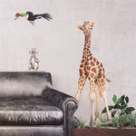 Load image into Gallery viewer, Toothy Giraffe Wall Decal 21 in. x 46 in.
