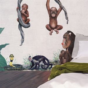 Capuchin Monkey Wall Decal (14 in. x 11 in.)