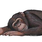 Load image into Gallery viewer, Chimpanzee Wall Decal (28 in. x 10 in.)
