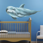 Load image into Gallery viewer, Dolphin Swimming Wall Decal (46 in. x 20 in.)

